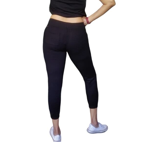 n:PHILANTHROPY Derby Jogger distressed cropped sweatpants in black cat Sz XS NEW - Picture 2 of 8